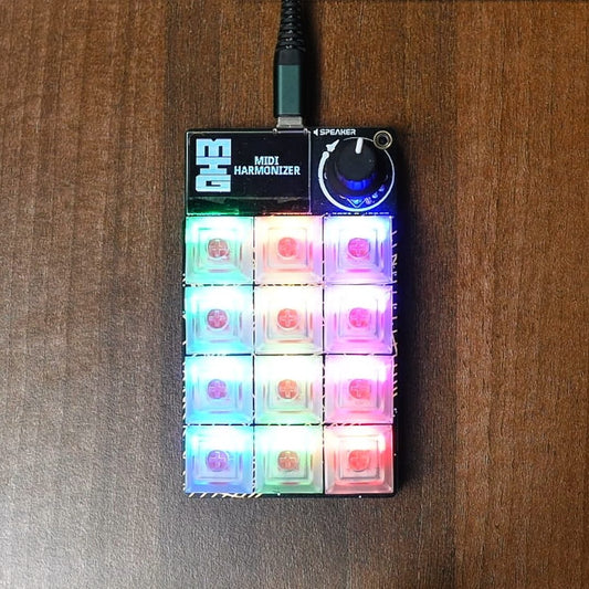 MTG MIDI Harmonizer - live 4-voice vocal harmony controller built on Adafruit MacroPad RP2040