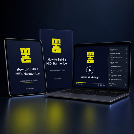 How to Build a MIDI Harmonizer ebook and online workshop with Ed Hogben